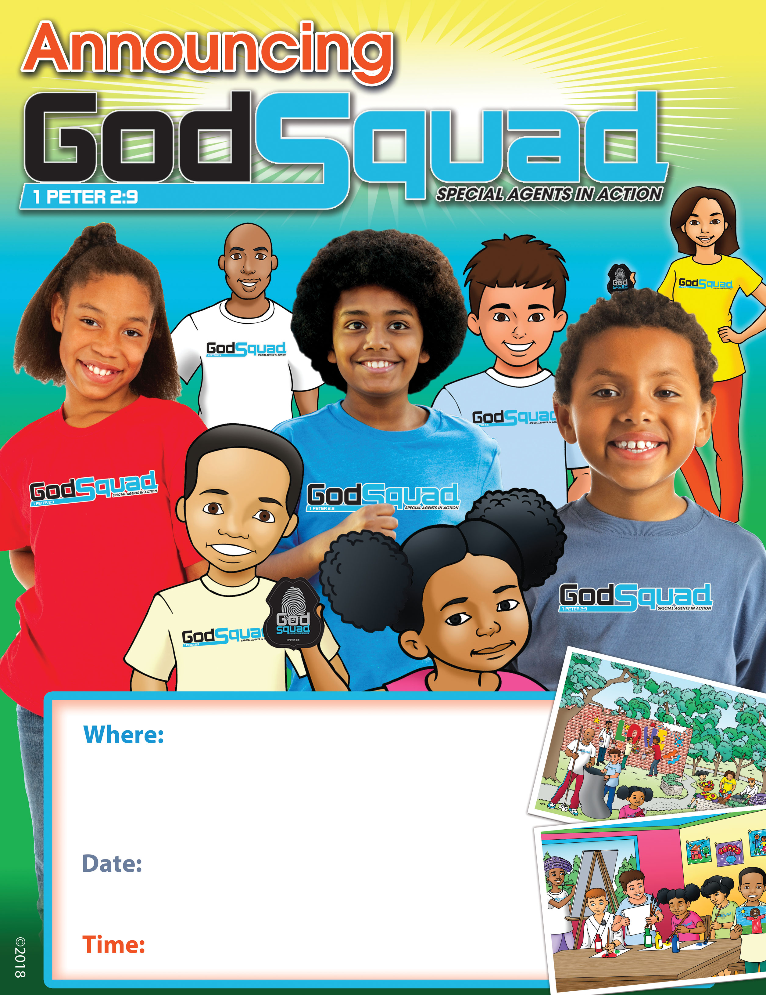 vbs godsquad starter kit sunday school publishing board vbs posters