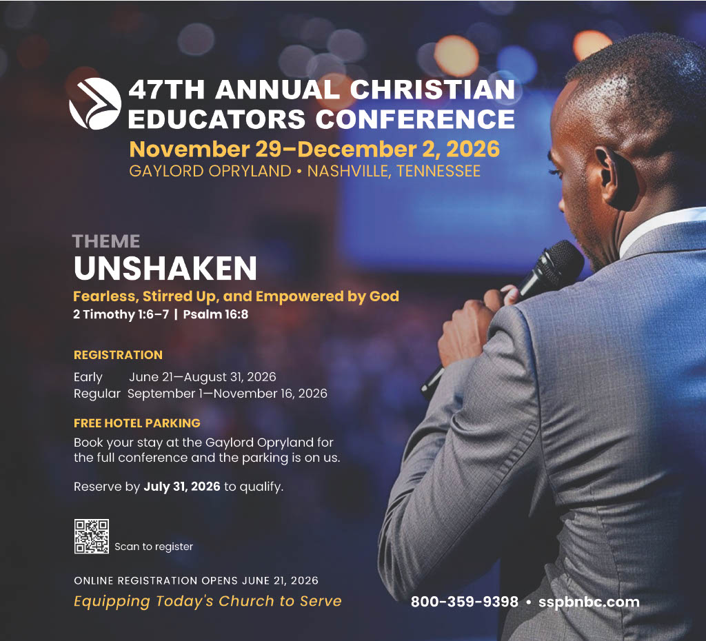 2026 December Conference Flyer for 47th Annual Christian Educators Conference in Nashville